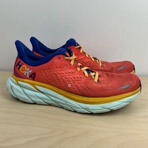 Hoka One One Women’s Size 8.0 B Clifton 8 Fiesta Orange Athletic Running Shoes